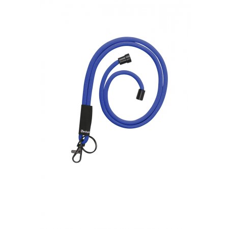šňůrka na jmenovky s bezp. pojistkou, karabinka, 5 mm x 46 cm, modrá - 10 ks