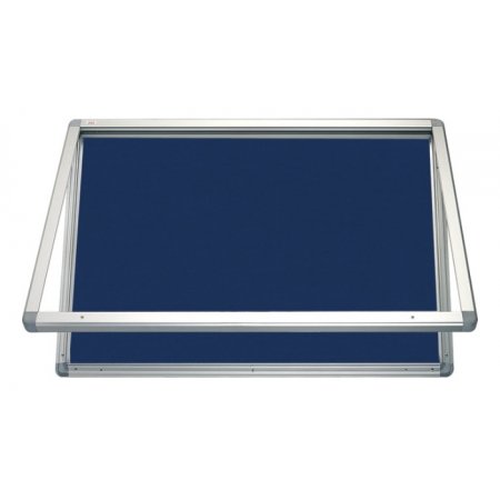 Venkovní horizontální vitrína 70x53 cm, (4xA4), voděodolný ALU rám, filc, model 1, obr. 1