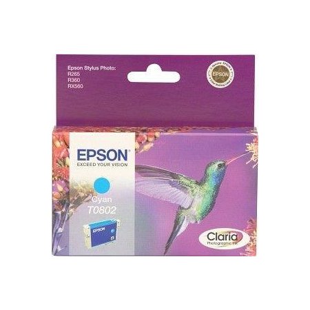 R265/360,RX560 Cyan Ink cartridge (T0802) originální