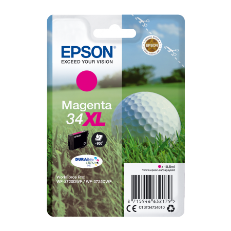 Epson Singlepack Magenta 34XL DURABrite Ultra Ink originální