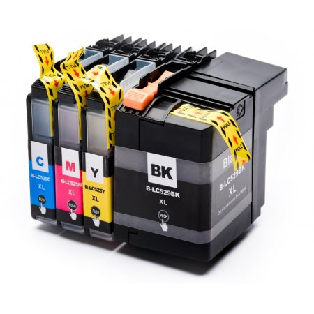 Brother LC-529XLBK, LC-525XLCMY - kompatibilní sada všech barev