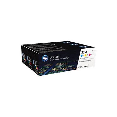HP 305A trobalení -  azurová, purpurová, žlutá originální