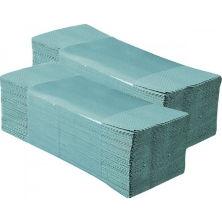 Papírové ručníky Z-Z zelené 5000ks, recyklované, obr. 1