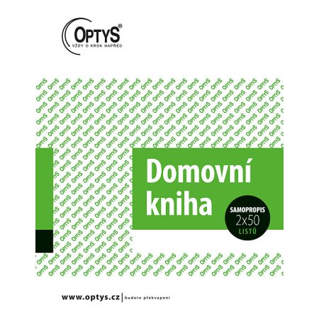 Domovní kniha, ubytovací kniha pro cizince, samopropisovací, obr. 1