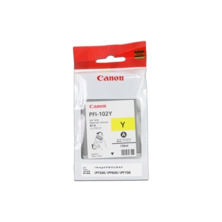 CANON INK PFI-102 YELLOW  iPF-500, 600, 700 originální