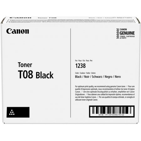 Canon T08 Black, 11 tis. stran, originální (3010C006)