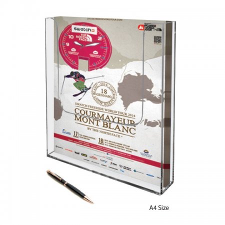 Prezentační odkladač na zeď - velikost A4 - 210 x 297 mm, obr. 1