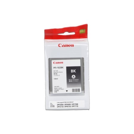 CANON INK PFI-102 BLACK iPF-500, 600, 700 originální