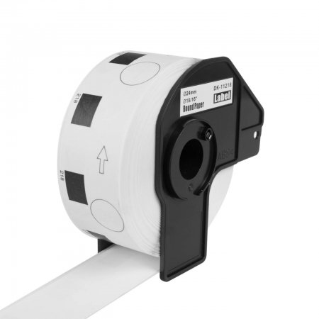 DK-11218 (papírové / kulaté, průměr 24 mm -1000ks) kompatibilní