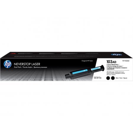HP 103AD Black Neverst. Laser, dvojbalení, W1103AD originální