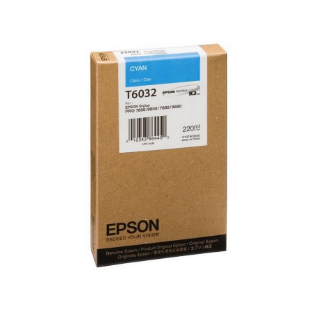 Epson T603 Cyan 220 ml originální