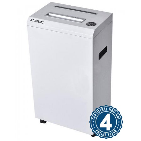 Skartovací stroj AT-68 SMC, řez 1x2 mm, robustní celoplechový, obr. 1