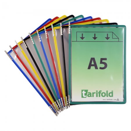 kapsy s úchyty, A5 na výšku, otevřené shora, mix barev - 10 ks