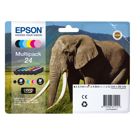 Epson Multipack 6-colours 24 Claria Photo HD Ink originální