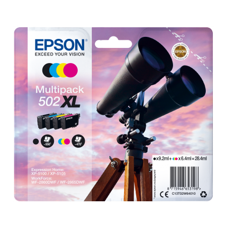 EPSON multipack 4 barvy,502XL,Ink,XL originální