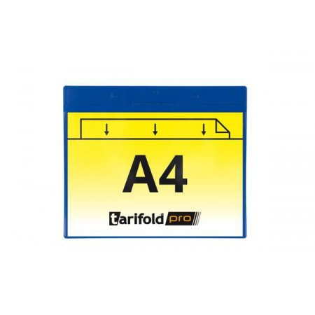 magnetická identifikační kapsa A4, otevřená bokem, PVC 350 µm, modrá - 10 ks