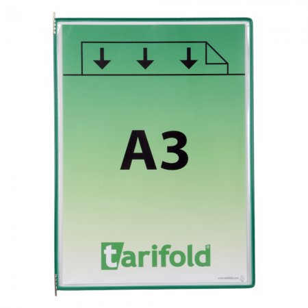 kapsy s úchyty, A3 na výšku, otevřené shora, zelené - 10 ks