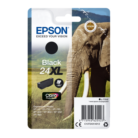 Epson Singlepack Black 24XL Claria Photo HD Ink originální