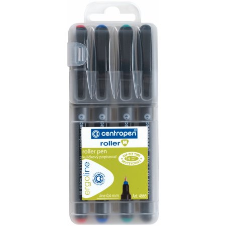 Kuličkové pero Centropen 4665 M, sada 4ks, obr. 1