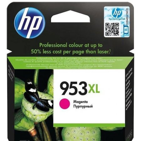 HP 953XL purpurová inkoustová kazeta, F6U17AE originální