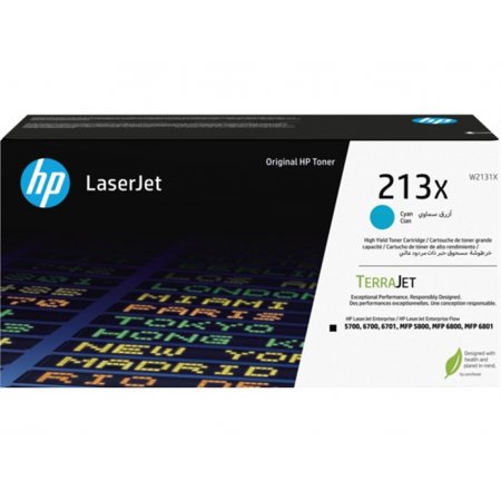 HP W2131X, cyan toner. kazeta HP LaserJet 213X originální