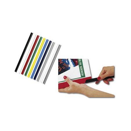 Násuvné hřbety černé Relido pro 1-30 listů, balení 50ks 