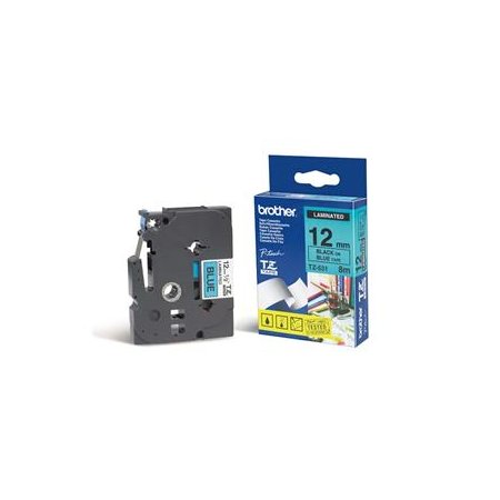 TZE-531,  modrá/černá, 12mm originální