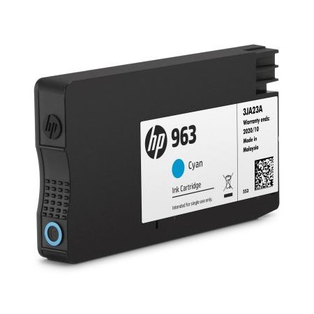 HP 963 ink.  azurová (3JA23AE) originální, obr. 1