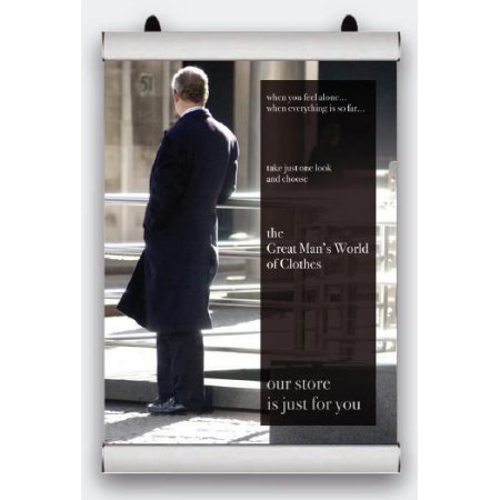 Plakátová upínací lišta ALU 1000mm 