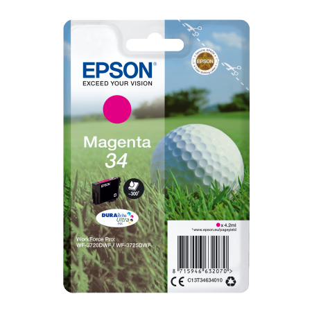 Epson Singlepack Magenta 34 DURABrite Ultra Ink originální