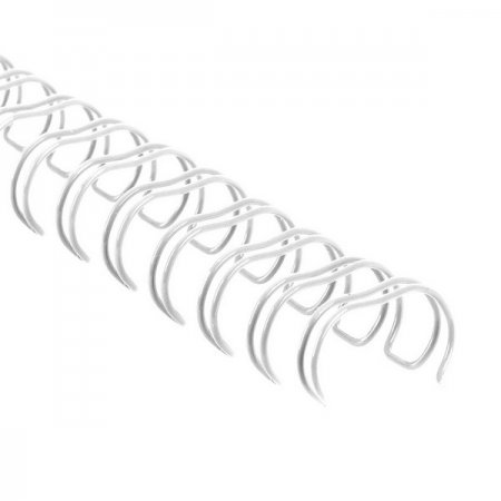 Drátěné hřbety 2:1 - 14,3mm - bílé - 100 ks