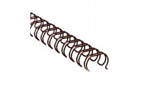 Drátěné hřbety 2:1 - 19mm - bronzové - 60ks