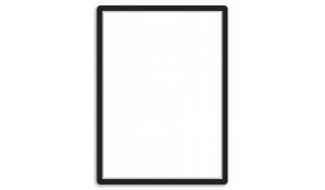 Magneto - samolepicí rámeček, 50x70cm, černý