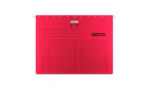 závěsné desky s rychlovazačem, A4, karton červené, 25ks