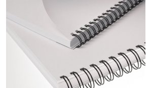 Kovové hřbety černé 3:1 pro drátěnou vazbu, průměr 12,7mm, vazba max. 100listů, 100ks