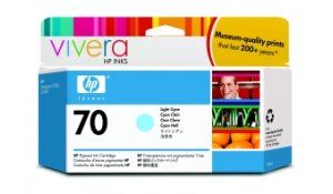 HP no 70 sv. azurová inkoustová kazeta, C9390A originální