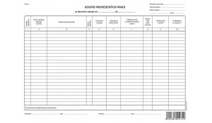 Soupis provedených prací, 100ks