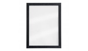 Nást.tab.se skleněnou oboustr.popis.plochou,černý rám,1xbílý+1xčerný popis.40x30