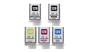 Canon PFI-120 - renovovaná sada 5 barev inkoustových kazet