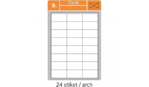 Samolepící etikety pro laserový a inkoustový tisk 70 x 36 mm 