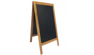 Nabídková stojanová tabule SANDWICH 120x70 cm, teak