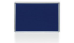 Filcová modrá tabule v hliníkovém rámu 150x120 cm