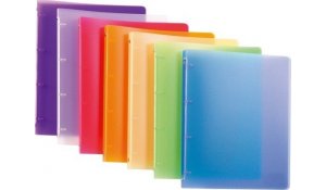 Pořadač kroužkový KARTON P+P A4 - 4-kroužkové  transparent