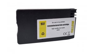 HP 937 - kompatibilní inkoustová kazeta 4S6W4NE žlutá, s novým čipem