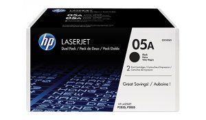 HP tisková kazeta černá velká, CE505D - 2 pack originální