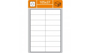 Samolepící etikety pro laserový a inkoustový tisk 105 x 37 mm 