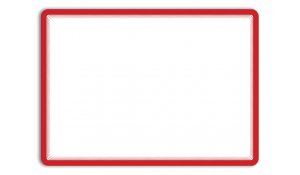 Magneto - samolepicí rámeček, A3, antireflex. PVC, červený - 2 ks