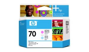 HP no 70 sv. azurová a sv. purpurová tisk hlava originální