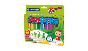 foukací fixy na textil, centropen 1539, sada 10 barev