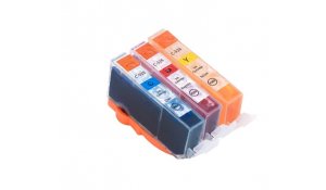 Canon CLI-526CMY - kompatibilní multipack sada 3 barev s čipem, Topprint